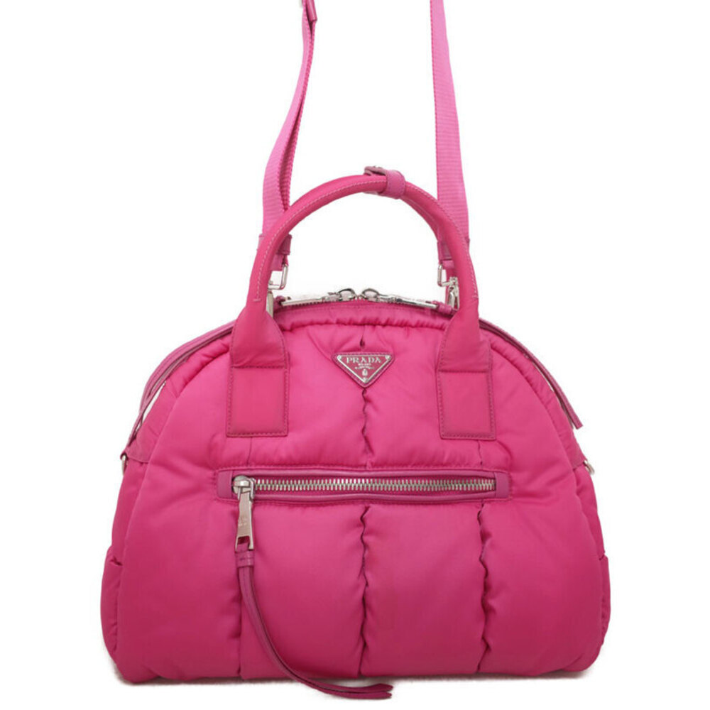 Prada Tessuto bomber bag pink quilted